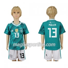 Completo Calcio Germania Müller 13 Bambino Divisa Trasferta Mondiali 2018